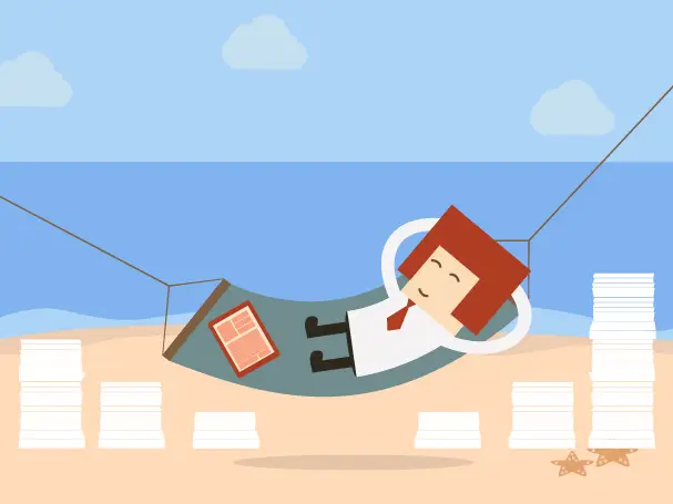 Business people often extend work trips to get a free holiday