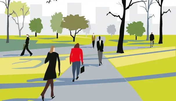 Businesses urged to combat stress by encouraging staff to go for a walk