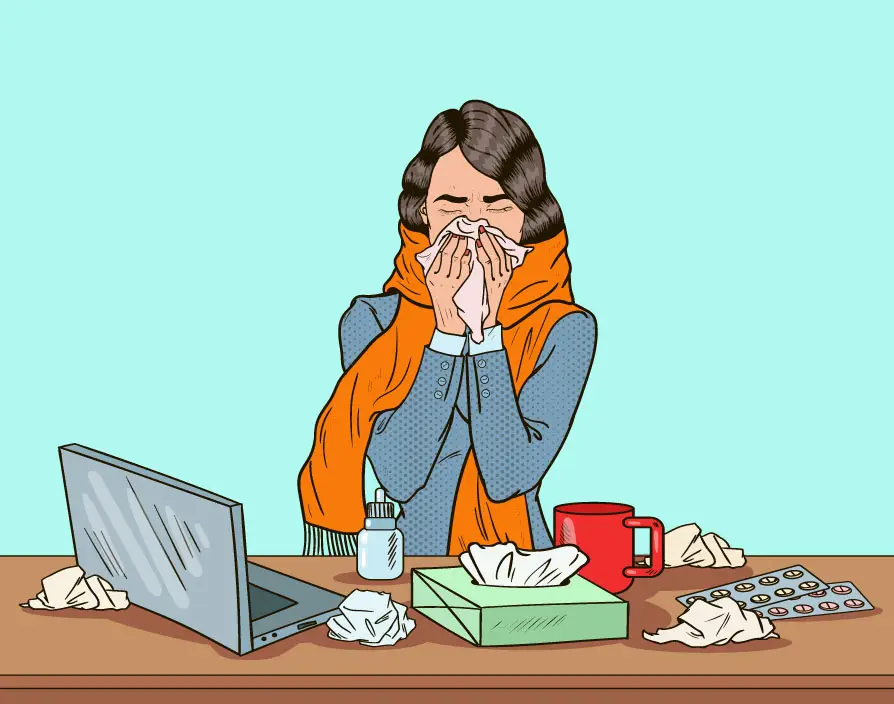 Is it unhealthy that your workers are taking fewer sick days?