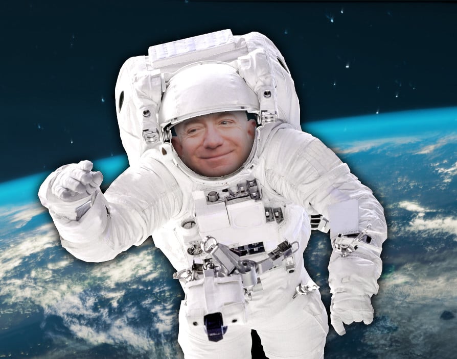 Jeff Bezos rockets to space onboard New Shepard flight