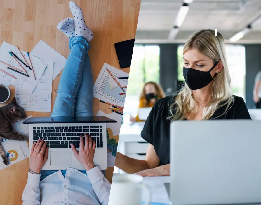 Home working vs returning to the office