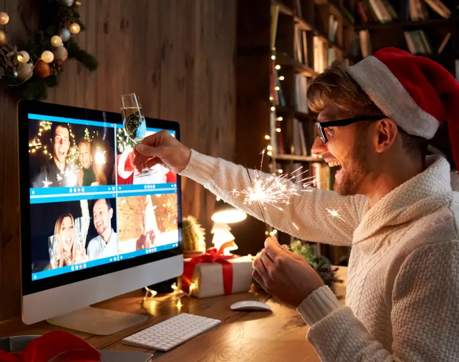 Tips for throwing an office Christmas party while employees are working remotely