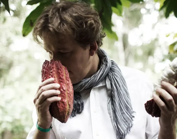 Belgium-based Pierre Marcolini is taking his brand everywhere and Victoria Beckham is a fan