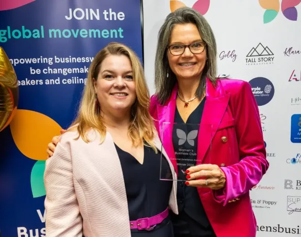 Customer Excellence Award winner Mandy Rees, sponsored by Bath Racecourse Photo credit: Meg Anderson